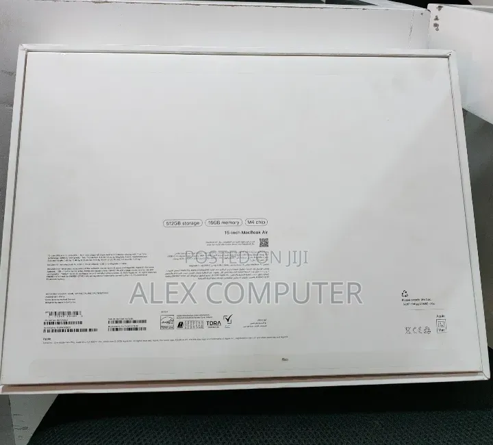 New Laptop Apple MacBook Air 2025 M4 16GB Apple M4 SSD 512GB