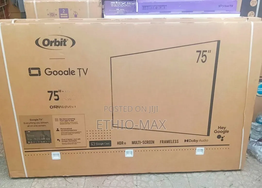 Orbit 75" Smart Google TV 2026 – Giant Screen, Brilliant QLED Colors