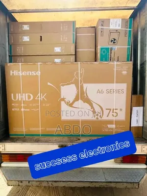 Hisense Smart Qled TV 75 Inch A6 Quality 2026 Model Andraid Framles