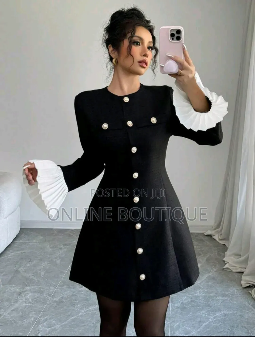 Dress Sleeve Ruffle