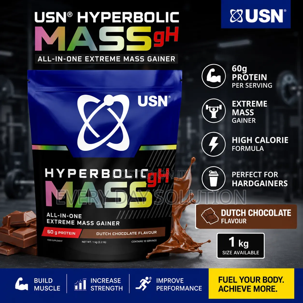 USN Hyperbolic Mass gH High Calorie Mass Gainer