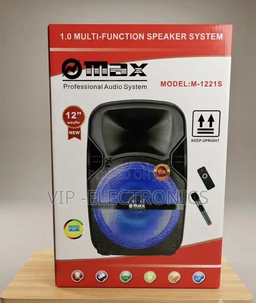 MAX Speaker Professional Audio System – 12” Multi-Function Speaker