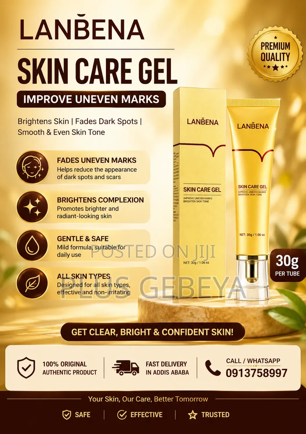100% Original LANBENA Skin Care Gel 30g | Skin Care Solution