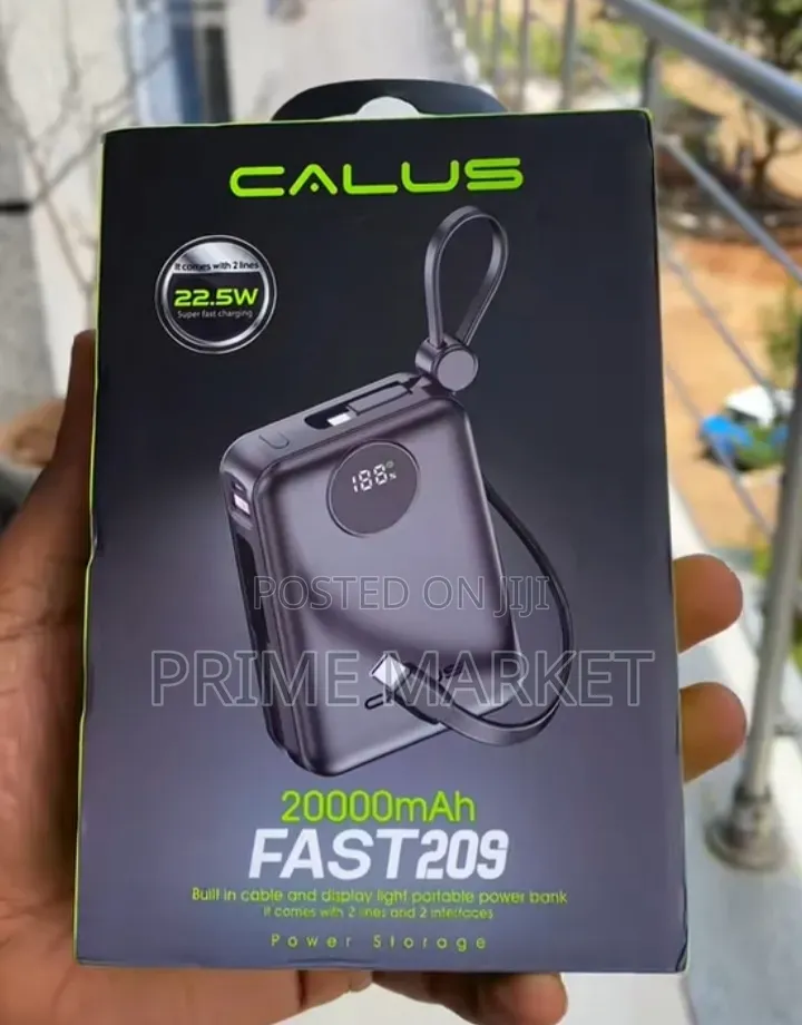 Calus 20,000mah Fast209 Power Bank | 22.5w Fast Charge