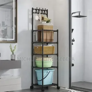 ተመልሶ ገብቷል 5 Layer Hook Storage Rack/ Free Delivery
