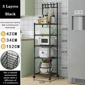 ተመልሶ ገብቷል 5 Layer Hook Storage Rack/ Free Delivery