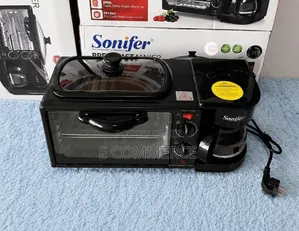 Sonifer Multifunctional 3 In1 Breakfast Maker Oven+grill+coffee Maker