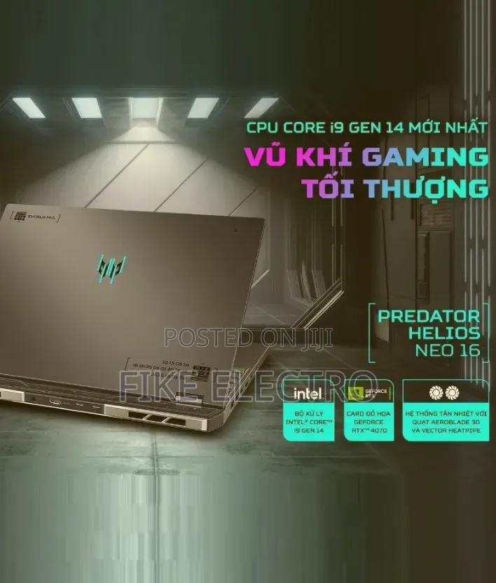 New Laptop Acer Predator Helios Neo 16 16GB Intel Core i9 SSD 1T