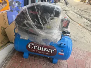 Cruiser Brand, Twin-Cylinder Belt-Drive Air Compressor