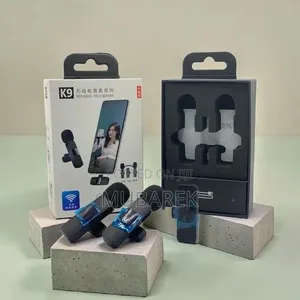 . 2-in-1 Mini Wireless Clip-on Lapel Mic