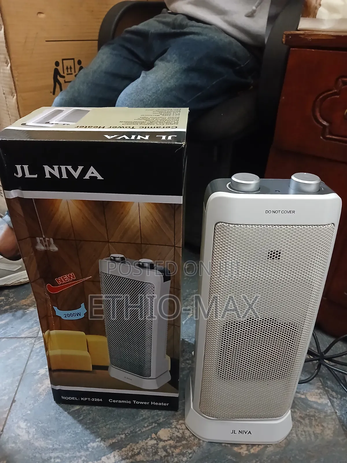 JL NIVA Ceramic Tower Heater 2000 Watt