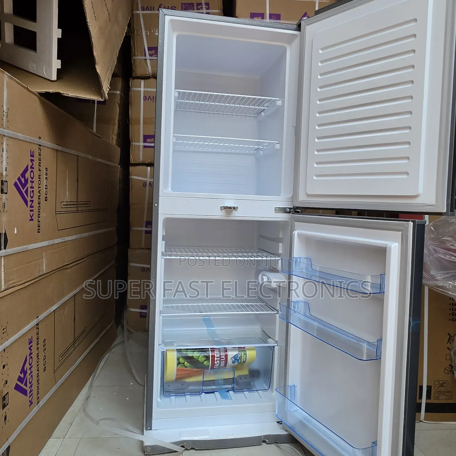 Kinghome Refrigerator 350 Kinghome Compact Double Door - Dark Gray