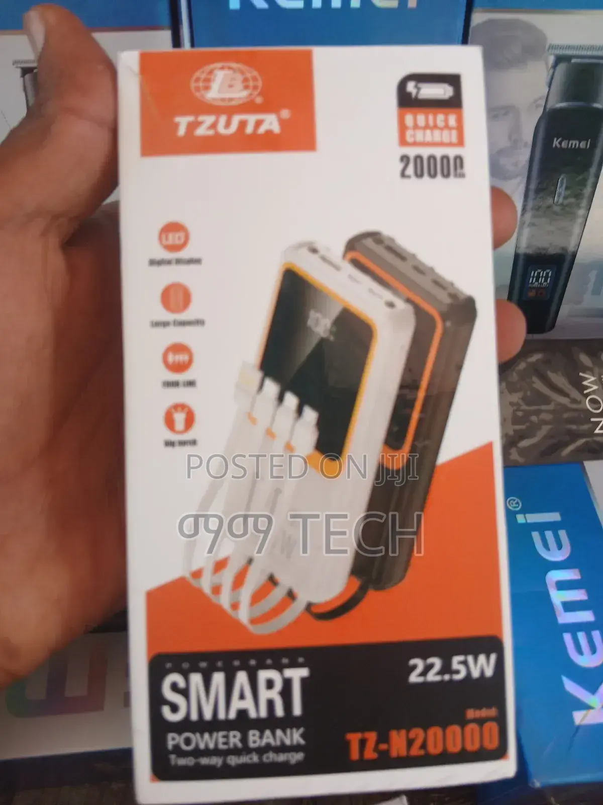 TZUTA 20,000mAh Smart Power Bank (22.5W Fast Charging)