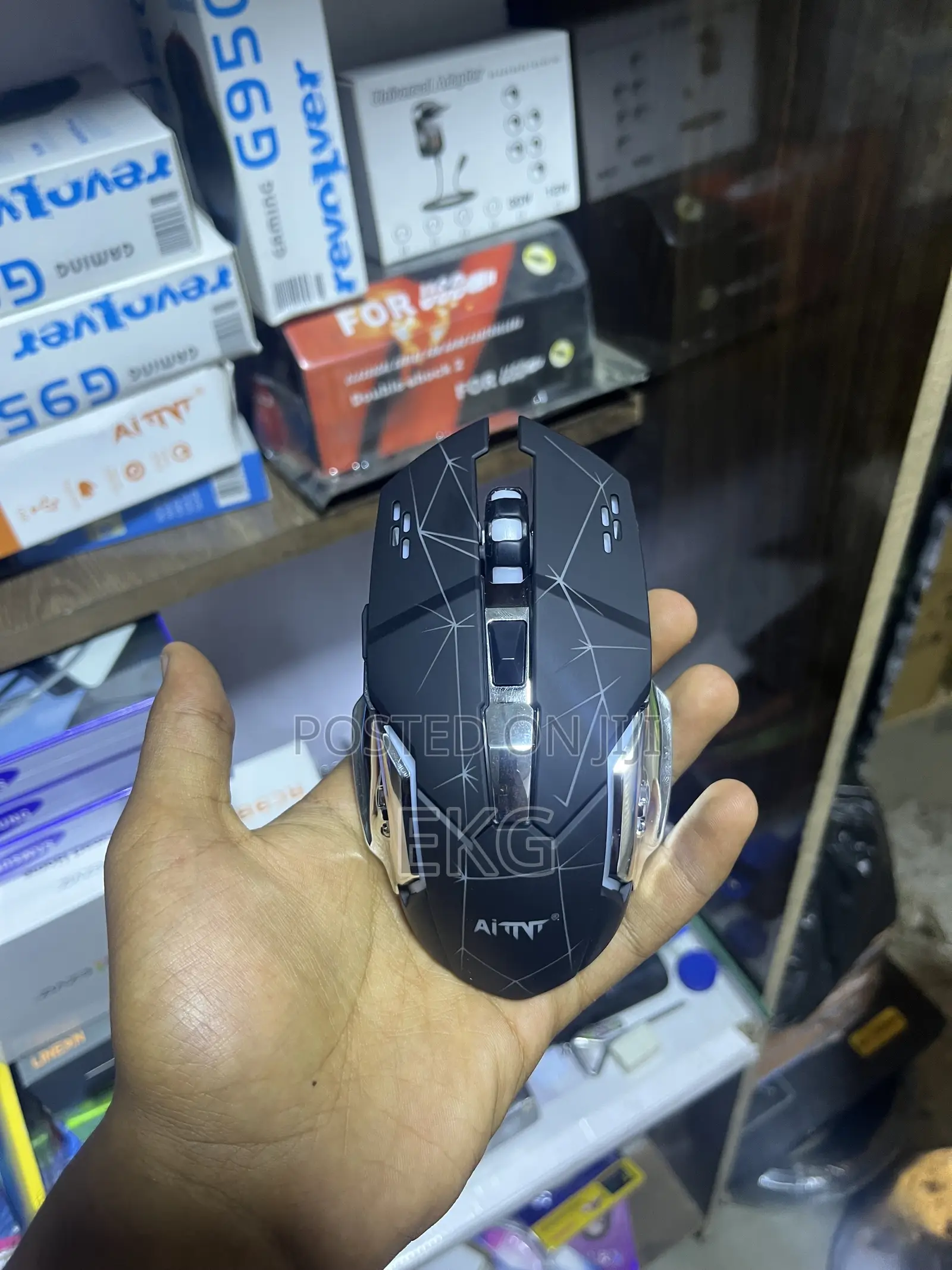 AITNT RC980 RGB Gaming Mouse የቻርጅ የጌሚንግ ማውዝ Bluetooth Wireless