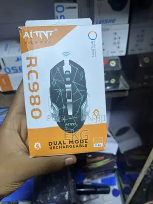 AITNT RC980 RGB Gaming Mouse የቻርጅ የጌሚንግ ማውዝ Bluetooth Wireless