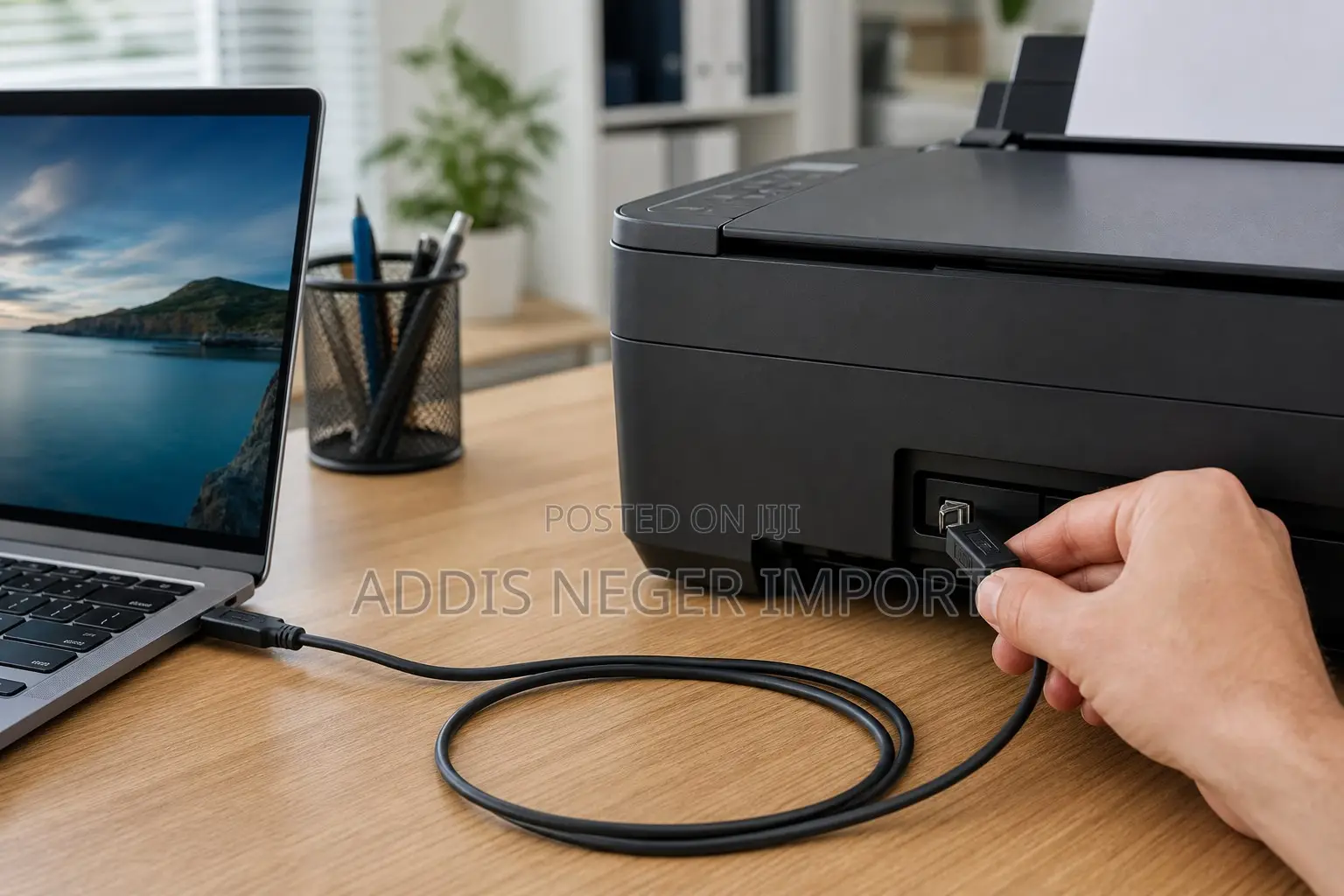 USB 2.0 Type-a to Type-B Printer Cable – Black