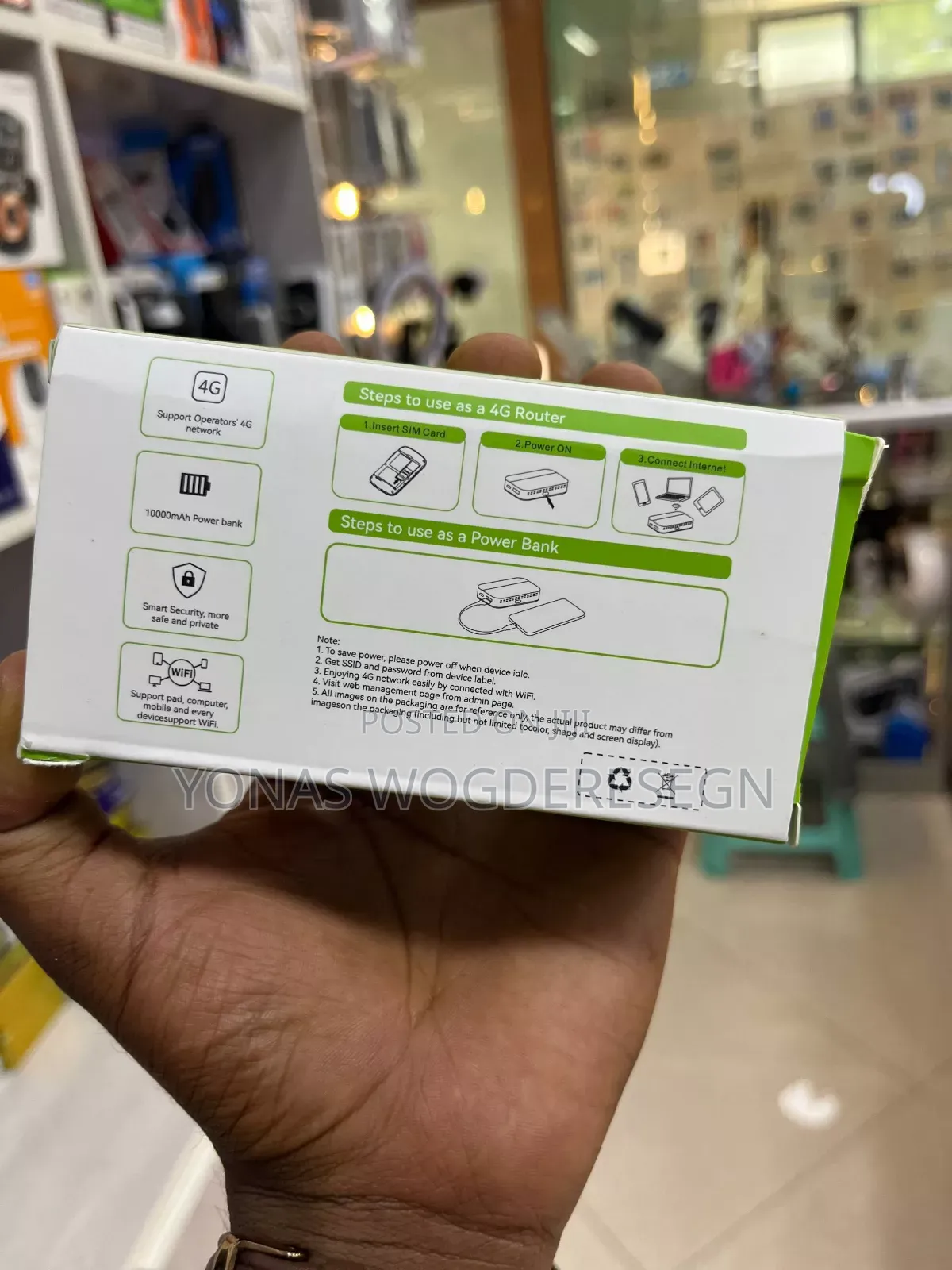 RUGGAS 4G LTE Pocket WiFi Power Bank (10000mAh)