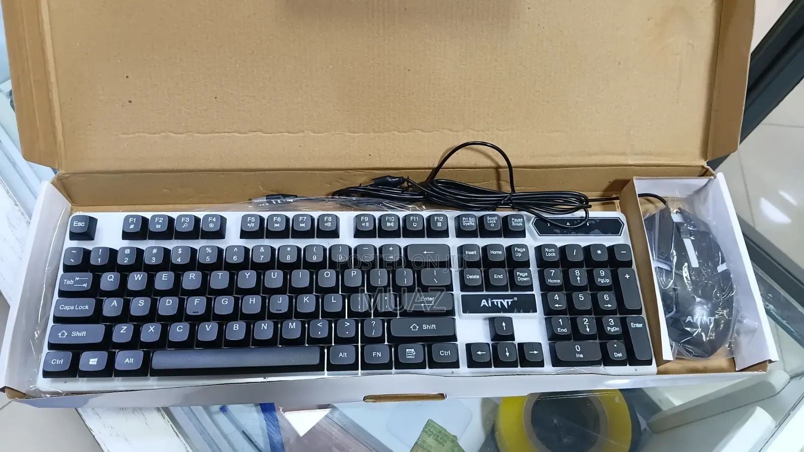 AITNT X200 Rainbow Gaming Keyboard Mouse Combo