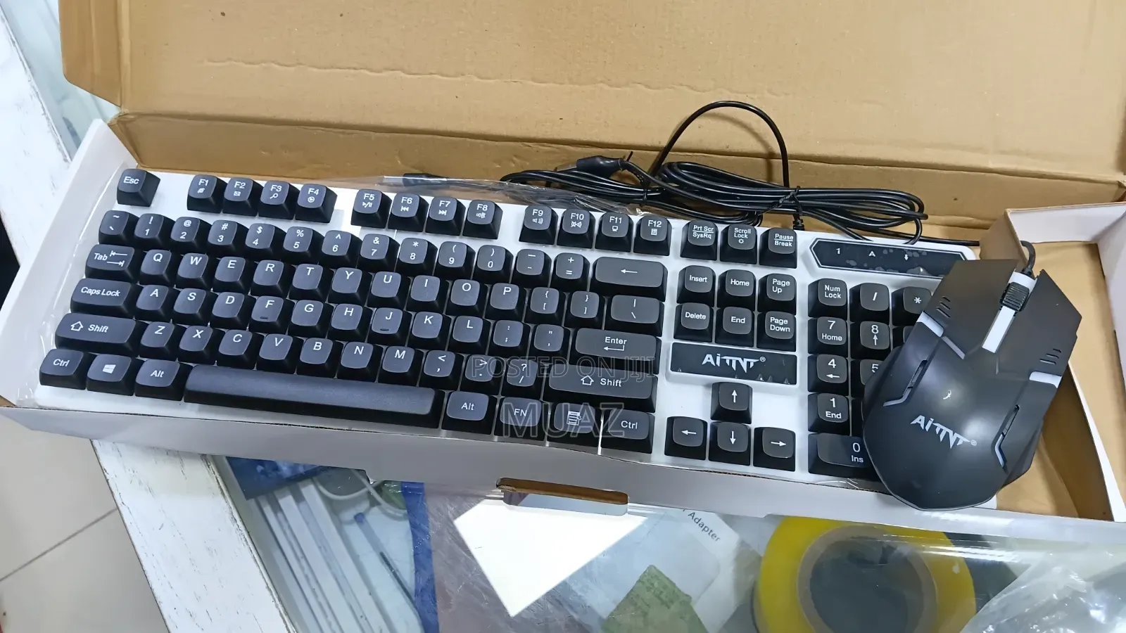 AITNT X200 Rainbow Gaming Keyboard Mouse Combo