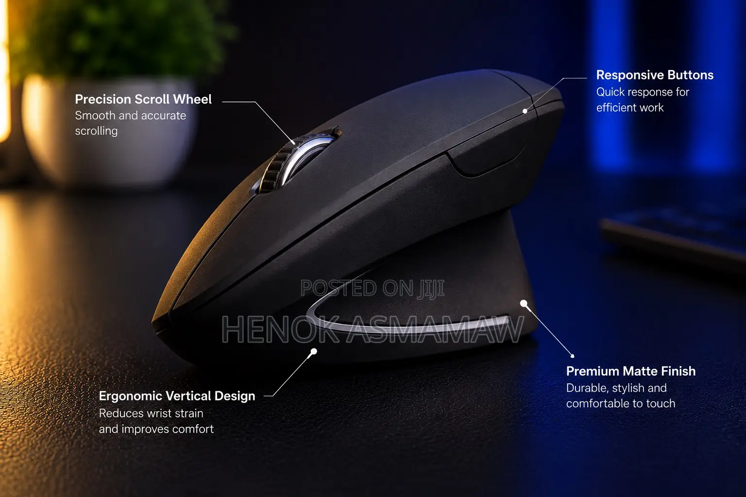 Ergonomic Wireless Mouse