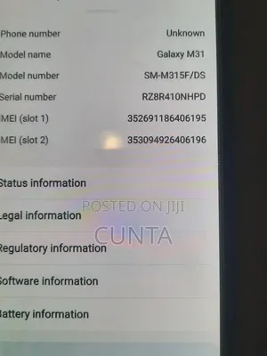 Samsung Galaxy M31 128 GB Black