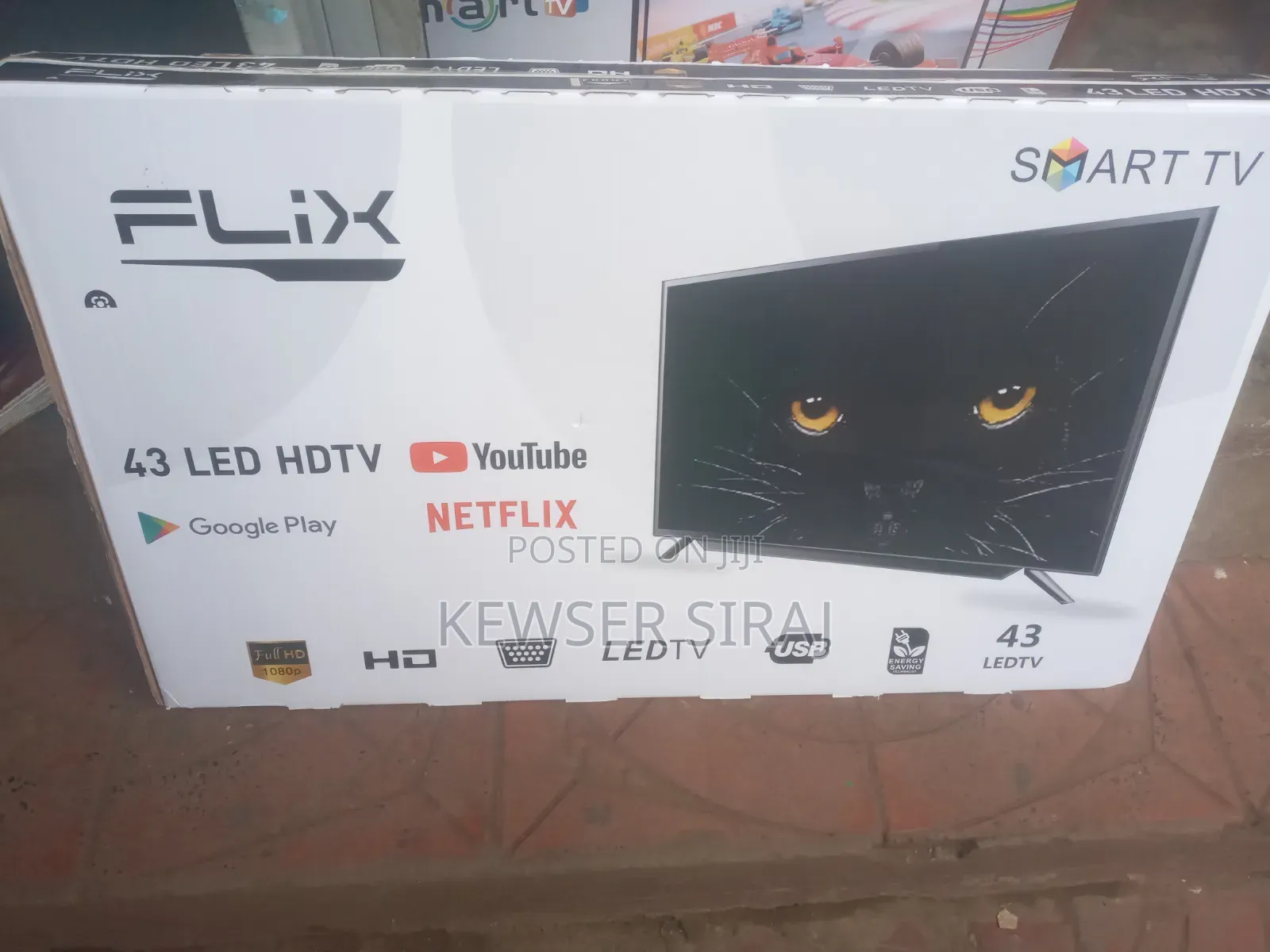 Flix 43inch TV Smart Android New 20 26
