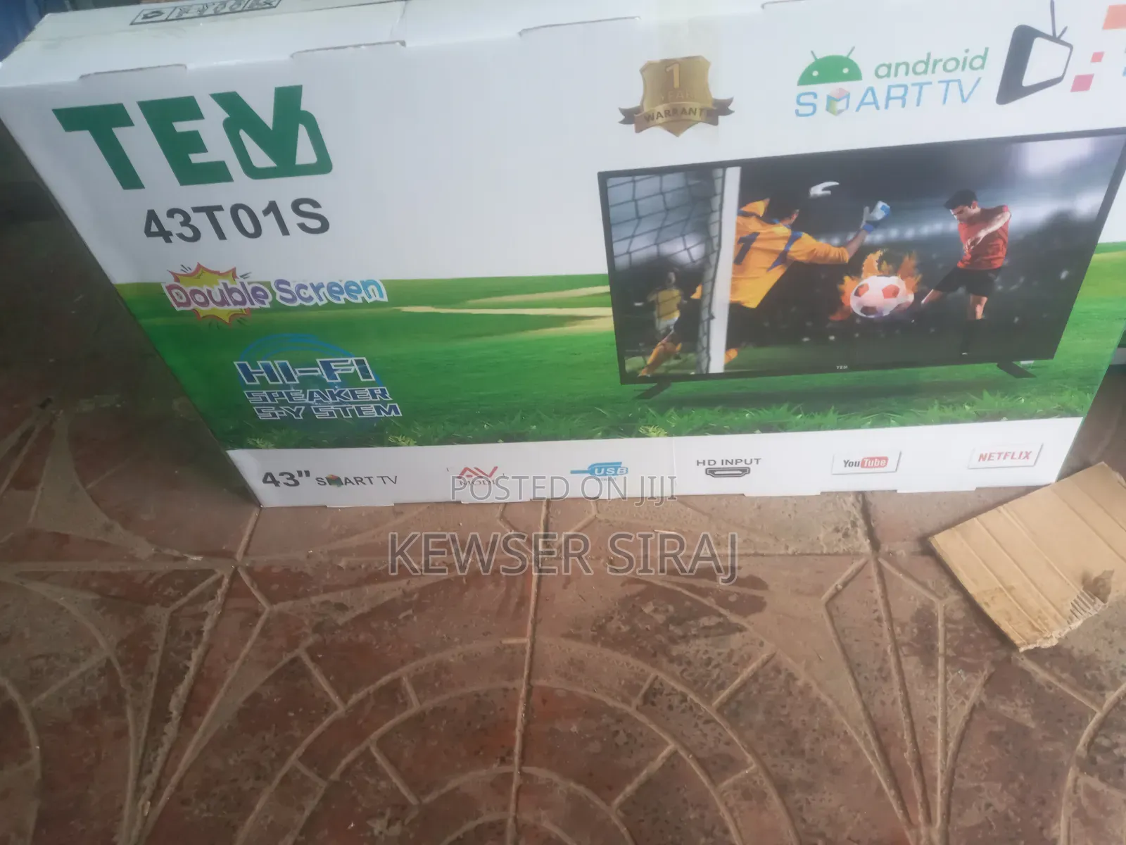 Flix 43inch TV Smart Android New 20 26