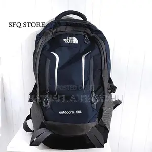 50-Liter Backpack Branded With the North Face Hiking Bag