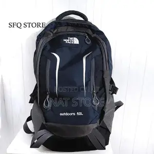 50-Liter Backpack Branded With the North Face Hiking Bag