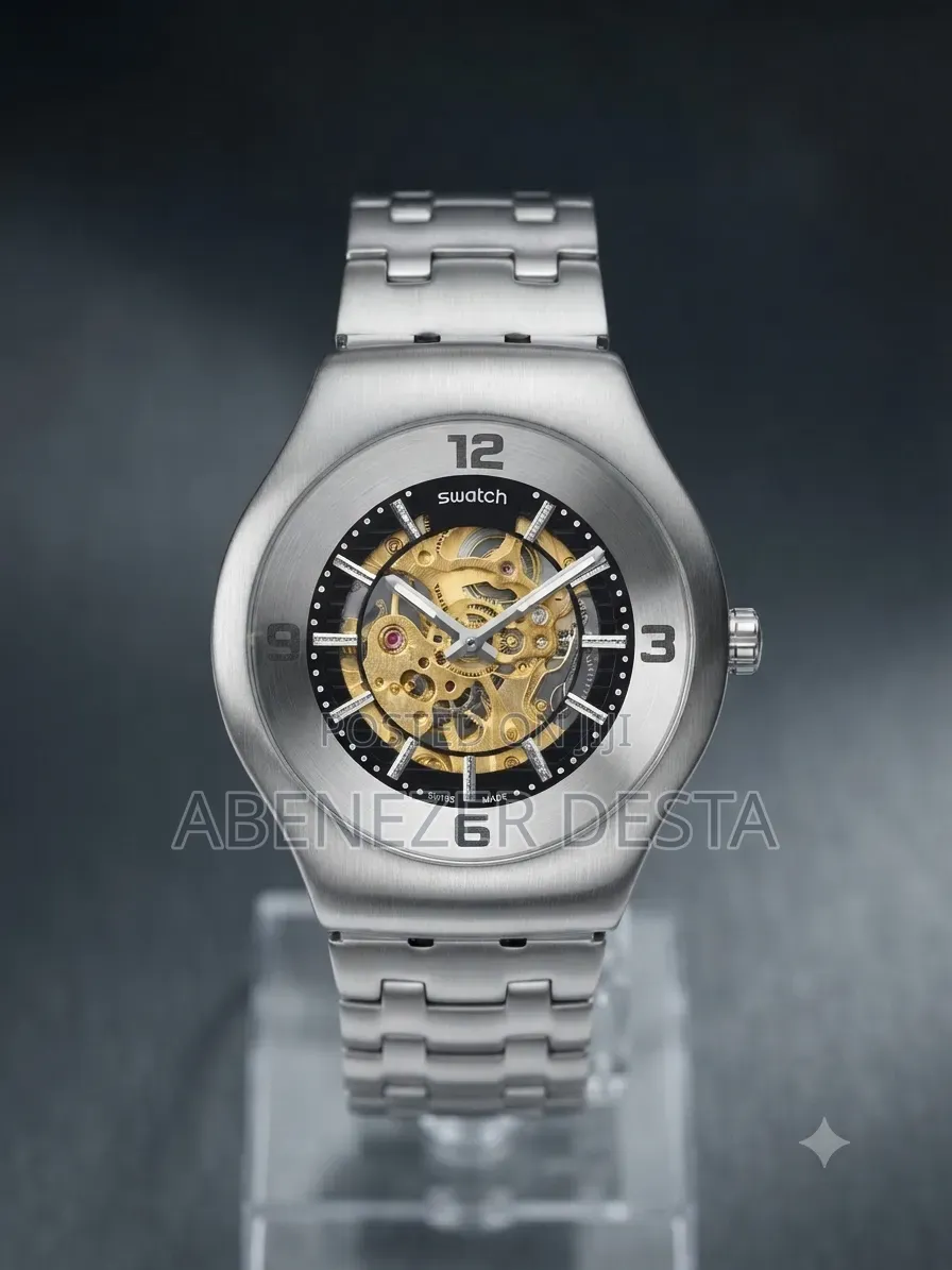 Swatch Irony Automatic Skeleton Watch,