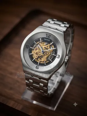 Swatch Irony Automatic Skeleton Watch,