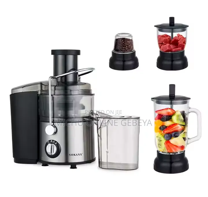 ትልቁ Size እና 1200ዋቱ Sokany 4 in 1 Juice Extractor ገብቷል/ Free Delivery