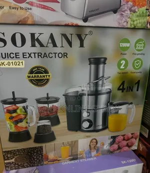 ትልቁ Size እና 1200ዋቱ Sokany 4 in 1 Juice Extractor ገብቷል/ Free Delivery