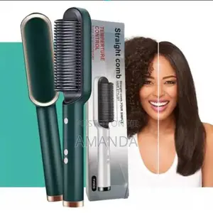 Straight Comb Hair Straightener Brush