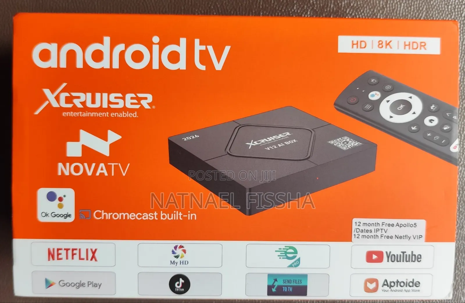Xcruiser V12 Ai Box Android TV Box (TV Smart ማድረጊያ)