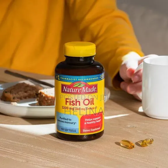 100 Softgels Nature Made Fish Oil Helps for a Healthy Heart From USA