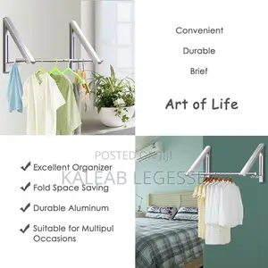 Foldable Wall-Mounted Clothes Rack