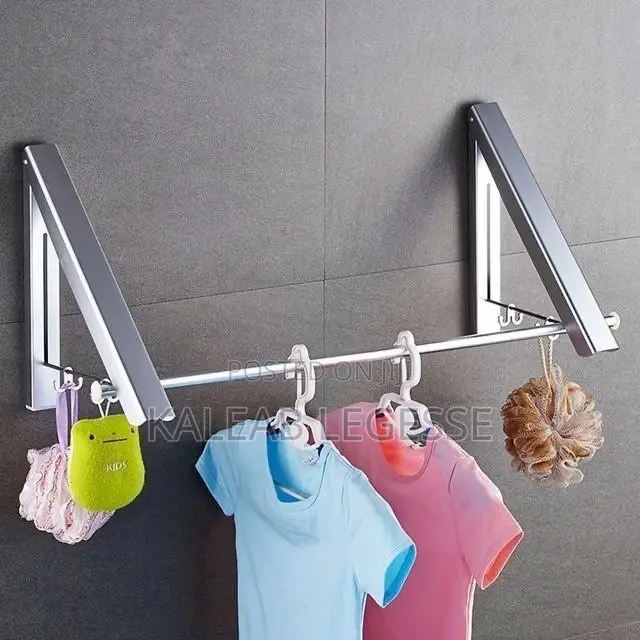 Foldable Wall-Mounted Clothes Rack