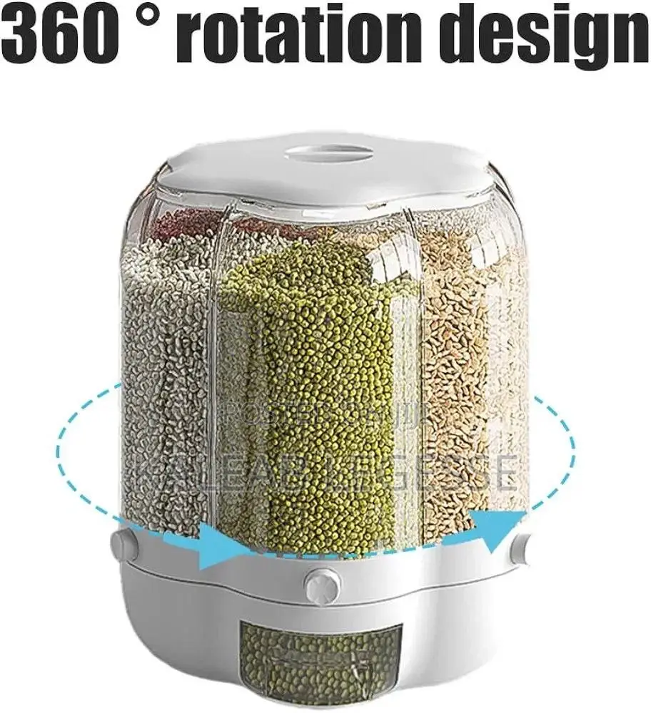 Rotating Rice Barrel 10L