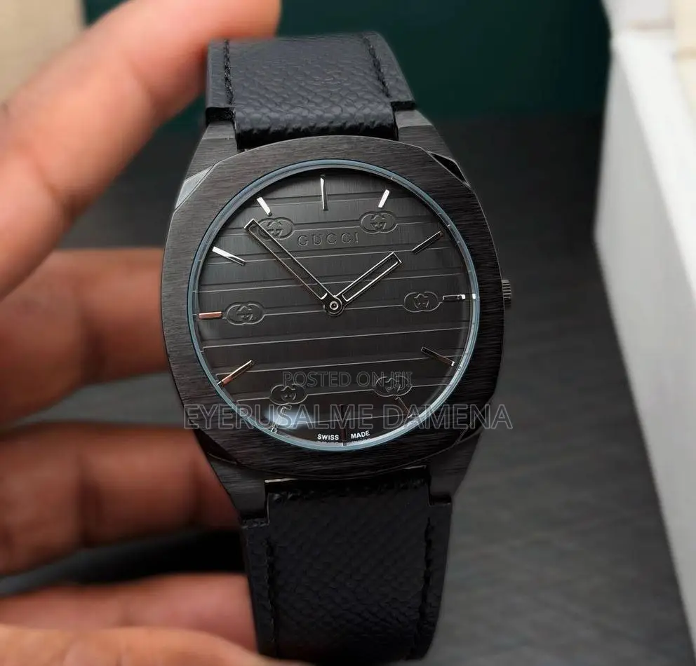 Gucci Leather Gentleman Watch