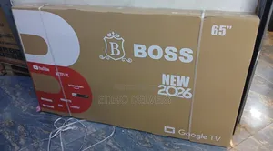 ￼ +3 This Is a 65-Inch Boss Brand Smart Google TV Featured in a Brow