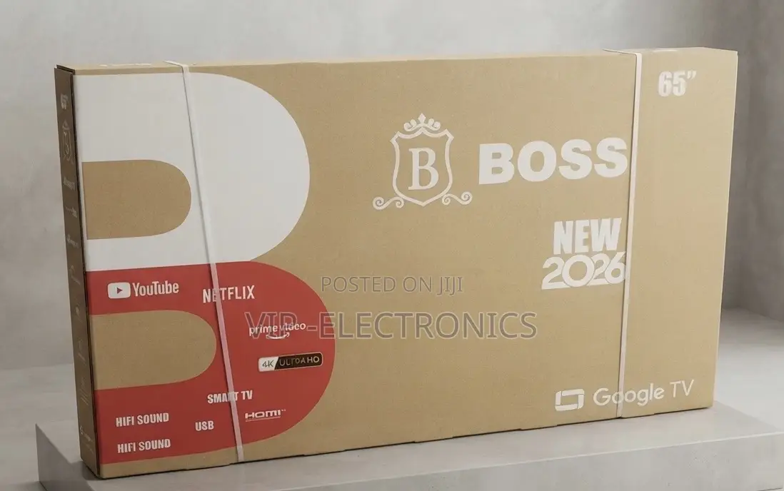 BOSS 65 Inch TV QLED Google Smart TV UHD65BOSS-GTV–Frameless Design