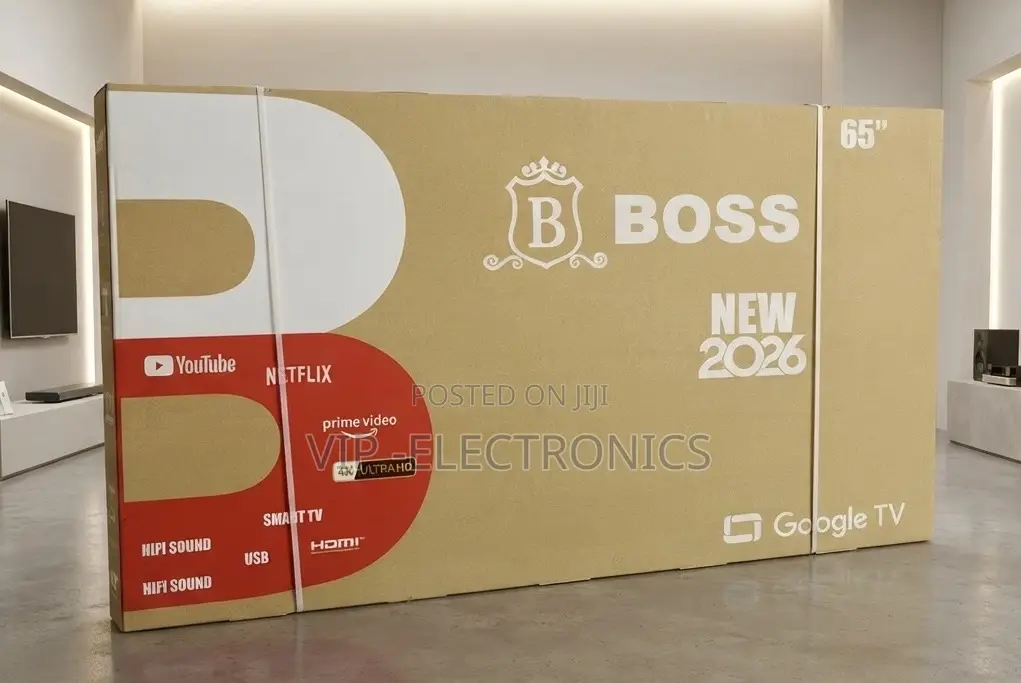 BOSS 65 Inch TV QLED Google Smart TV UHD65BOSS-GTV–Frameless Design