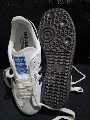 Adisas Samba Og White Upper Leather Three Strips Black Fashion Sneaker