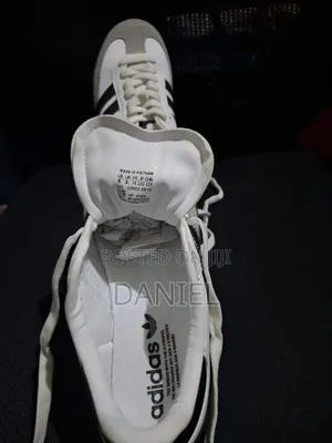 Adisas Samba Og White Upper Leather Three Strips Black Fashion Sneaker