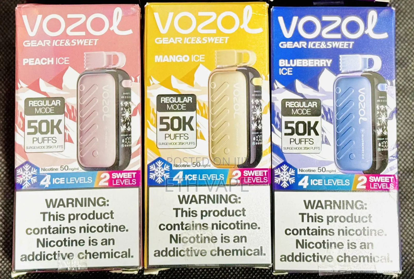 Vozol Puff Vapes Chargeable 5% Nic