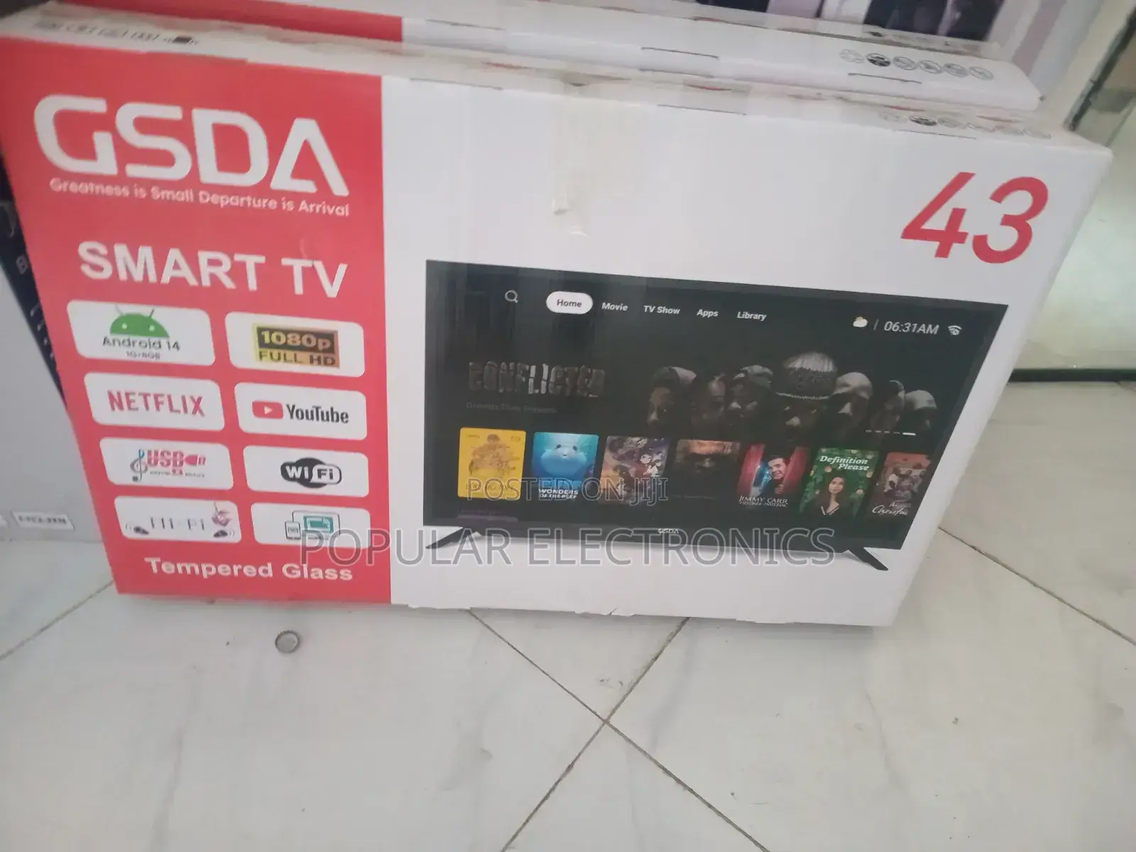 Gasda 43inch TV Smart Android