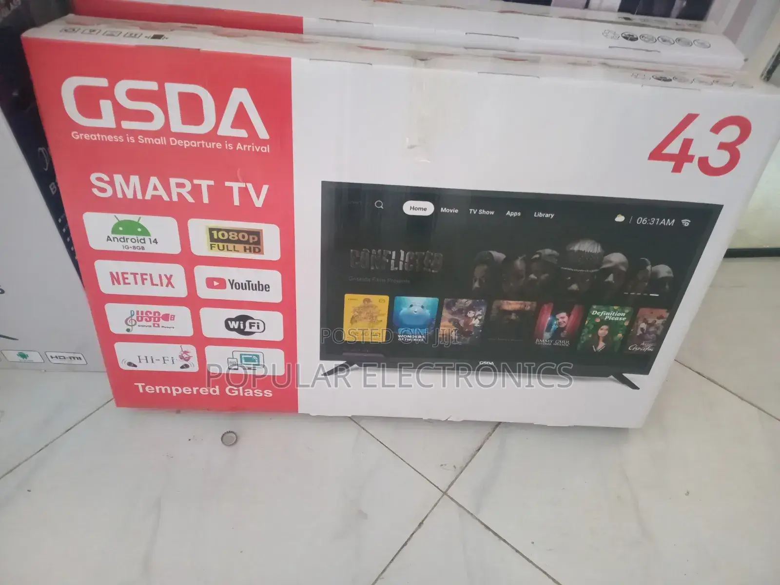 Gasda 43inch TV Smart Android