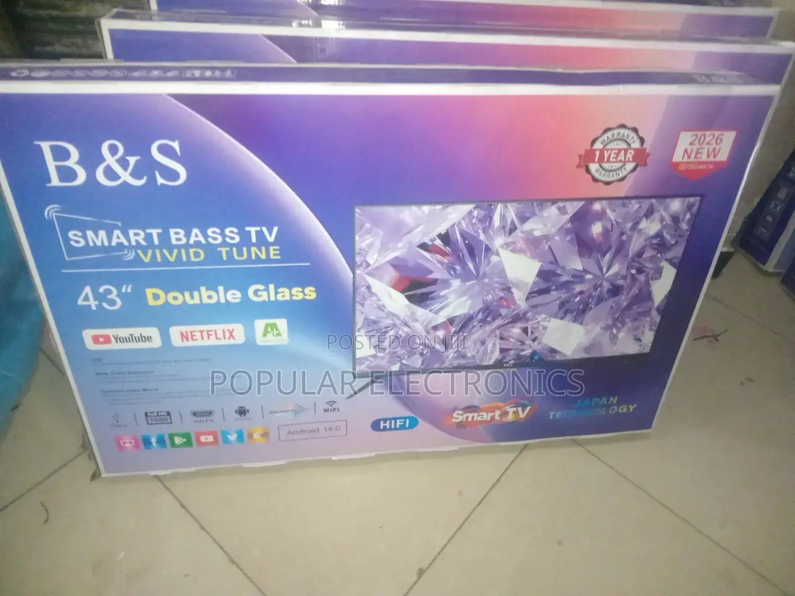Life Star 43inch TV Smart Android New