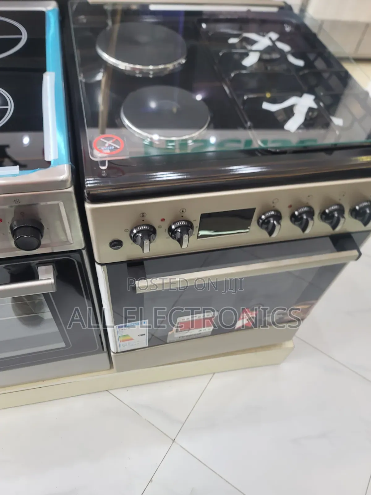 60+60 Stainless Steel Oven Lux